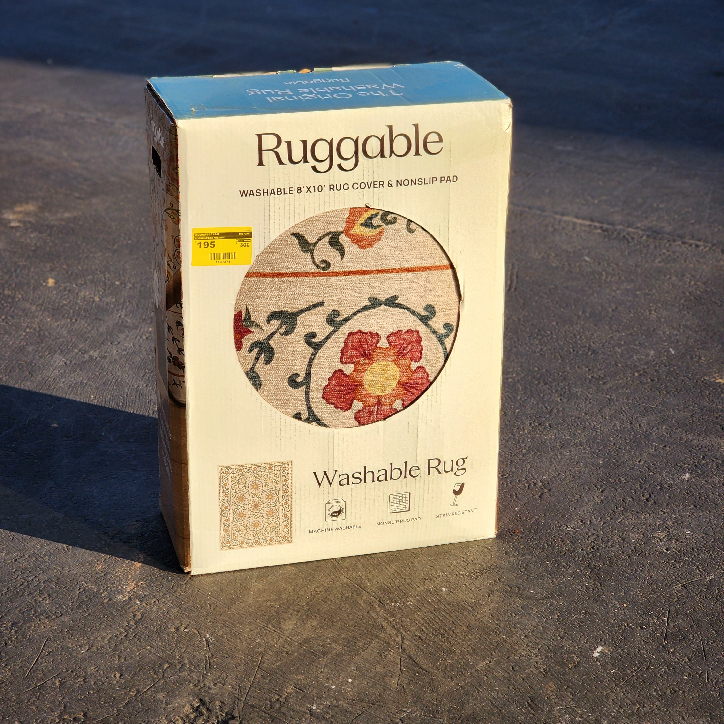 RUGGABLE 8X10 AREA RUG RUGGABLE 8X10 AREA RUG